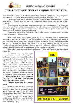 Visita del Consiglio Generale a distinti gruppi dell&rsquo; ISO